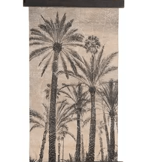 Wanddecoratie palmbomen op 38x63cm Vindsels