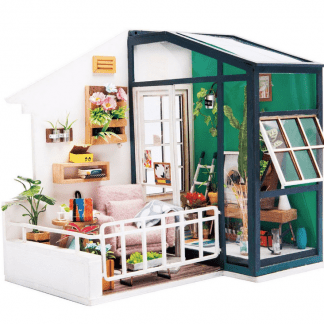 DIY bouwpakket Minihuisje 'Balcony Daydreaming' - Robotime