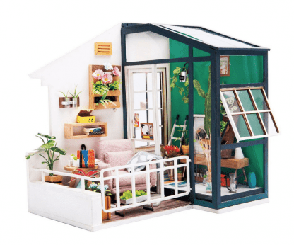 DIY bouwpakket Minihuisje 'Balcony Daydreaming' - Robotime