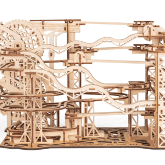 Eco Wood Art (EWA) DIY 3D Mechanische Houten knikkerbaan, Marble Run, 4592, 43,6×26,4×24,7 cm