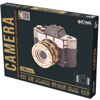 Eco Wood Art (EWA) 3D Houten Puzzel, Camera, 4776, 14,4×10,2×14,7cm